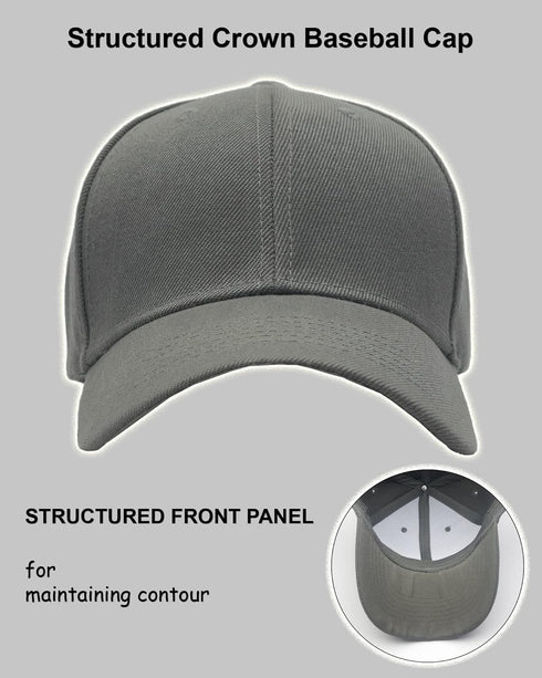 Utmost Structured Baseball Cap with Adjustable Closure - Performance Hat for Outdoor Activities and Custom Embroidery...