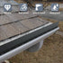 4 Pack Aluminum Gutter Valley Splash Guards, Rainwater Roofing Gutter Guard, Straight Gutter Splash Guard for Flat Shingle Roofs, Valley, Corner, ...