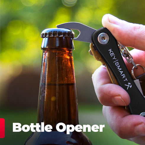 KeySmart Rugged - Multitool Key Holder for Keychain w/Bottle Opener and Pocket Clip, Organizer for Keys, EDC Keychains, Ring for Car Fobs Key Chai...