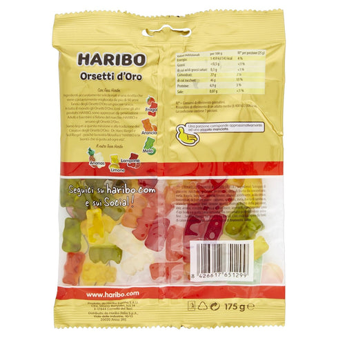 Haribo Gold Bears Gummi Candy 200 g...
