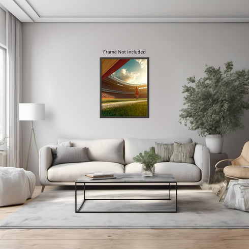 Posterizer 1 pcs-Poster of a packed stadium under a beautiful sunset 3-Sports & Hobby Art Gifts for sports fans Decor for Home & Office- unframed ...