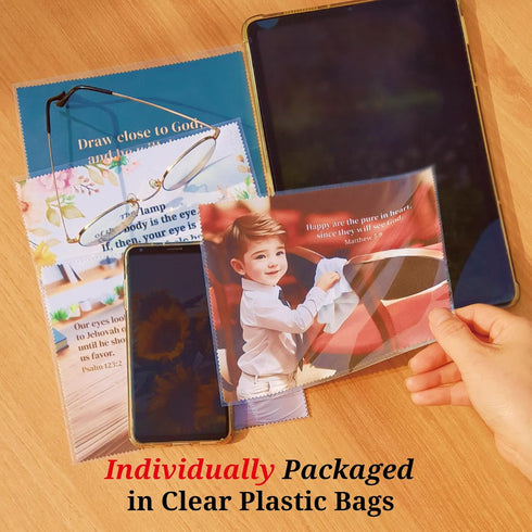 12 pcs Jehovah Witness Premium Microfiber Cleaning Cloths JW Convention Pioneer Gifts Idea Accessories Ministry Supplies for Jehovah's Witnesses J...