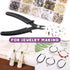 Swpeet 1501Pcs 6 Colors 4 Styles Brass Tube Crimp Beads with Bead Crimping Pliers Kit, Including Brass Tube Crimp Beads & Crimp Beads Knot Covers ...