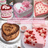 Silicone Heart Shaped Cake Pans,9 Inch Silicone Cake Pan for Baking, Heart Molds Silicone Non-Stick (Red-1PCS, 9 INCH)...