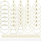 280PCS Beading Hoop Earrings for Jewelry Making Beading Earring Findings Beading Earring Component Accessories 100PCS Beading Earring Hooks Silico...