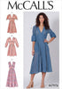 McCall Pattern Company McCall's Women's Sleeveless and Short Sleeve Button Up Dress Sewing Patterns, Sizes 14-22,White...