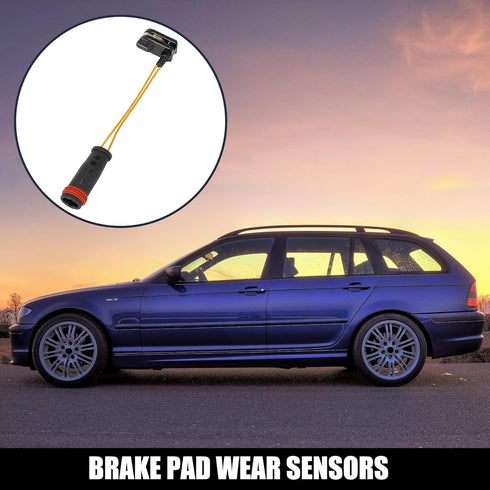 X AUTOHAUX 2pcs Car Front Rear Brake Pad Electronic Wear Sensor Indicator 1645401017 2205401517 for Mercedes-Benz ML350...