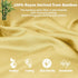 Homiest 100% Viscose Derived from Bamboo Fabric by The Yard, 98 Inch Wide Light Yellow Fabric Soft & Cooling Cloth Fabric, Silky Lining Fabric for...