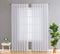 HLC.ME Lauren Semi Sheer Light Filtering Transparent Pocket Top & Back Tab Lightweight Short Window Curtains Drapery Panels Bedroom & Living Room,...