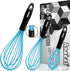 Anaeat Silicone Balloon Whisk, Perfect for Non-Stick Cookware, Milk and Egg Beater Blender, Heat Resistant Kitchen Whisks for Whisking, Cooking, B...