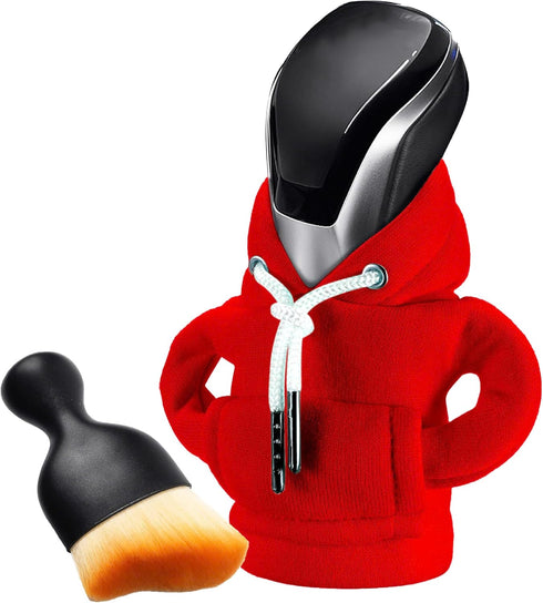 Gear Shift Hoodie, Gear Shift Cover, Universal Car Shift Knob Hoodie, Mini Hoodie for Car Shifter, Automotive Interior Cute Gadgets, Car Accessori...