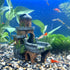 Aquarium Landscape Castle Fish Tank Ornament Creative Fish and Shrimp Dodge House Aquarium Grass Tank Landscape Decoration Ancient Architectural M...