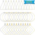 Huwujiu 120pcs Earrings - Round, Square, Triangle - Gold, White - Earring Findings...