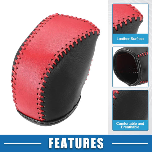 Gear Shift Lever Cover Automotive Interior Gear Shift Knob Trim for Lexus NX 250 2022 2023 Black Red...