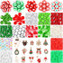 685PCS Christmas Beads Charms for Jewelry Making Kalolary Christmas Enamel Charm Acrylic Snowflake Loose Beads Christmas Tree Polymer Clay Beads X...