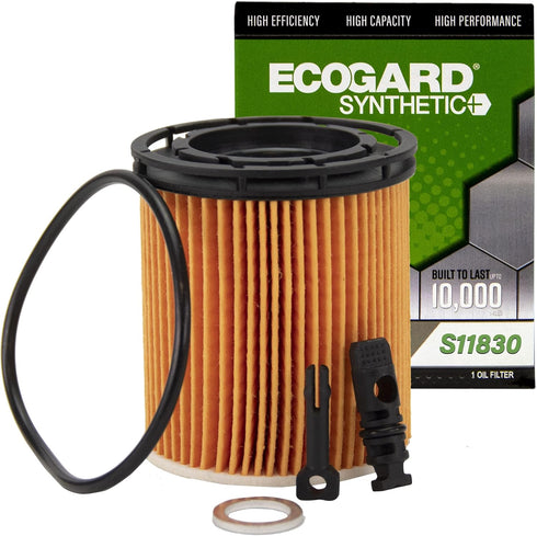 ECOGARD S11830 Premium Cartridge Engine Oil Filter for Synthetic Oil Fits Hyundai Accent 1.6L 2020-2021, Sonata 1.6L 2020-2022, Venue 1.6L 2020-20...