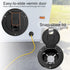 RV 4 1/4-inch Round Electrical Cable Hatch for 30 Amp Cords (Black)...
