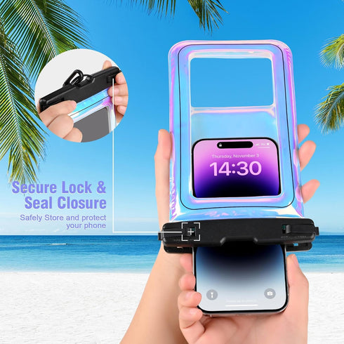 Waterproof Phone Pouch Floating - Waterproof Phone Case- Float Cell Phone Dry Bag for iPhone 15 14 13 12 11 Pro Max, Galaxy S24 S23 S22 Ultra Goog...