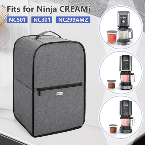 LUXJA Dust Cover Fits for Ninja CREAMi NC501, NC301, NC299AMZ, Ice Cream Maker Dust Cover Compatible for Ninja Ice Cream Maker Machine with Access...
