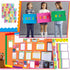 92 Pcs Science Fair Board Supplies 60 Trim Scalloped Bulletin Borders 18 Presentation Subtitles 6 Project Titles 8 Letter Sticker for Classroom Di...