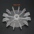 uxcell Motor Fan Blade 120mmx15mm Round Shape Bore White Engineering Plastic with 12 Vanes...