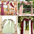 Lavender Wedding Arch Draping Fabric 29" X 20FT Chiffon Fabric Sheer Drapes for Wedding Ceremony Arbor Party Handrail Stairs Swag Fabric Decoratio...