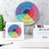 3 Pack Feelings Wheel Aluminum Emotion Wheel Metal Feelings Wheel Poster Emotions Charts Calming Corner Poster Therapist Office Decor for Office S...