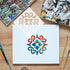 25 Pack Tile Stencils, Reusable Flower Pattern Painting Stencils for Painting on Wall Wood Floor Furniture...