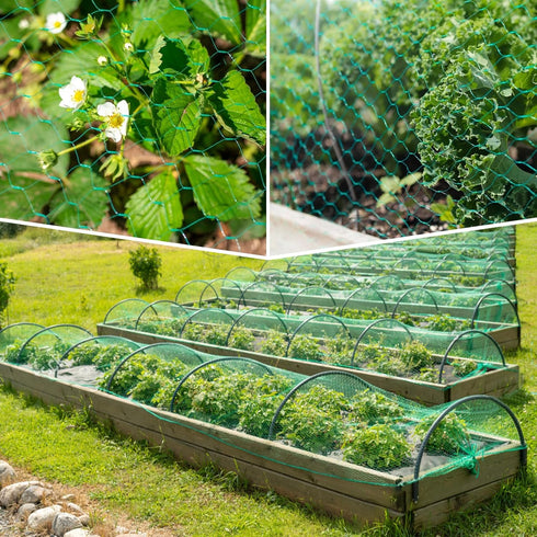 Sukh Bird Netting for Garden 13x40ft - Garden Netting Mesh Netting for Garden Protection Heavy Duty Bird Netting Garden Fence Plant Netting Chicke...