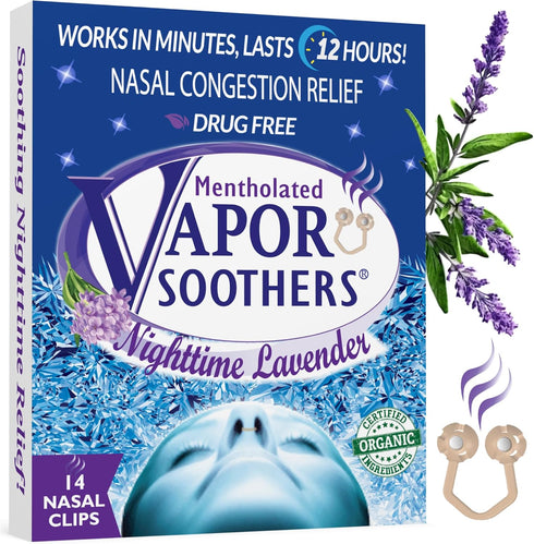 by Scenttech, Snore Reducing- Anti Snoring Aid, Nasal Dilators for Breathing, Instant Nasal Congestion Relief, Nighttime Lavender, 14 Count, Drug-...