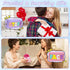 4Pcs Premium Preppy Makeup Bag Set, Fashion Chenille Letter Waterproof PU Leather Cosmetic Bags, Multi Colors Large Capacity Travel Makeup Bag Set...