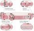Dog Collar,Cat Collar,Sparkling Rhinestones Dog Collars Adjustable Pet Collars for Puppy Kitten Small Medium Dogs&Cats (XS, Pink)...