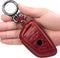 Tukellen for BMW Genuine Leather Key Fob Cover with Keychain Shell for 230i 330i 430i 440i 530e 530i 540i 740i 745e 750i M2 M235i M240i M3 M340i M...