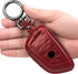 Tukellen for BMW Genuine Leather Key Fob Cover with Keychain Shell for 230i 330i 430i 440i 530e 530i 540i 740i 745e 750i M2 M235i M240i M3 M340i M...