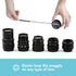 Foto&Tech Camera Lens Cap Leash with Elastic String, Compatible with Universal DSLR SLR Evil Mirrorless Cameras Video (x3)...