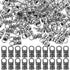 HEALLILY 100pcs Metal Ends Cord Caps Fasteners Clasp Leather Cord Finding Kit for Jewelry Tassel Bracelet Making 2mm Holes...