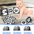 Newborn Toys Black and White Baby Toys 0-3 Months High Contrast Baby Toys for Newborn - High Contrast Baby Soft Book Infant Tummy Time Toys Crinkl...