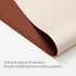 RENMTURE Double-Sided Two-Tone Faux Leather Desk mat Desktop Organization and Accessories Home and Office Large Mouse pad Game and Work (Beige/Bro...
