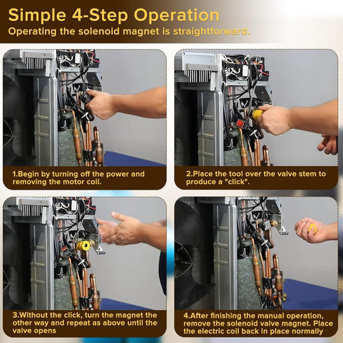 Solenoid Magnet Tool, TLMKC 18 Solenoid Tester Magnet Tool for Purge Valve Solenoid, Solenoid Tester for 18mm Universal Industrial Solenoid Valve...