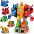 5 in 1 Dinosaur Transforming Toys for Boys 4-6 Dinosaur Car Action Figures Transform Dino Robot Toys for Kids 3-5 5-7 Educational STEM Take Apart ...