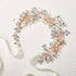 SWEETV Flower Girl Headband for Wedding, Baby's Breath Hair Piece, Rose Gold Headpiece for Birthday Party, Photography...