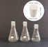 10 Pcs 4# White Solid Rubber Stoppers Tapered Lab Plugs, Dia. 26mm x Dia. 19mm - Height 28mm...