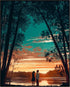 Posterizer 1 pcs-walk at sunset with your partner-cute Valentine's day poster -1-Romantic Art-Holiday Poster -Gift for Couples boyfriend girlfrien...