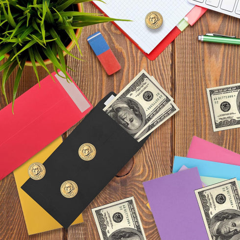 Cash Envelopes 100 packs 3.5x6.5 inches, white envelopes, coin envelopes, seed envelopes, colored envelopes Cash, suitable for budgets, checks, co...