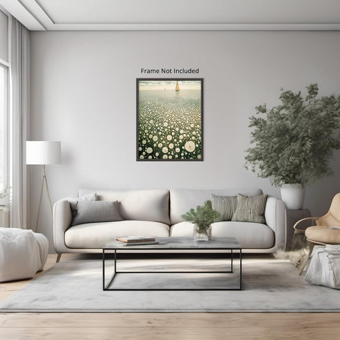 Posterizer 1 pcs-open landscape by a field of delicate white blossoms 3-Collectibles & Fine Art-Landscape & Nature Art- Gift for Men Women Entrepr...