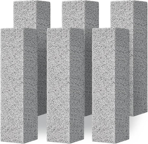 4TH Pumice Stone for Toilet Bowl Cleaning,Scouring Stick Powerfully Away Limescale Stain,Hard Water Ring, Calcium Buildup,Iron&Rust. Remover for T...