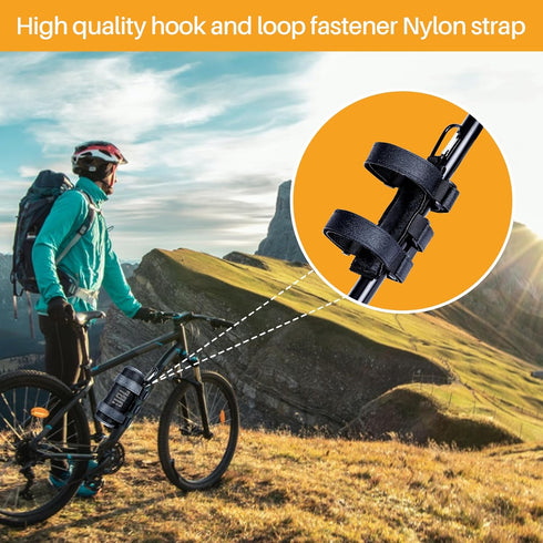 Portable Speaker Mount for 7-12 inches Bluetooth Wireless Speakers for Golf Cart Railing Bike Boat Outdoor Adjustable Strap (Blue)...