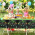 Domgoge Video Game Plastic Table Cloth for Parties Disposable Green Tablecloth Waterproof Game Theme Table Cover 54 x 108Inch Birthday Gaming Part...