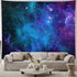 Lahasbja Galaxy Tapestry Blue Starry Sky Universe Space Tapestries Wall Hanging Mysterious Nebula Stars Backdrop for Living Room Dorm...