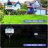 OOSSXX Solar Power Deck LED Light Clip-On Yard Security Sign Spotlight (Large Capacity Battery, Max14 Hours Working)...